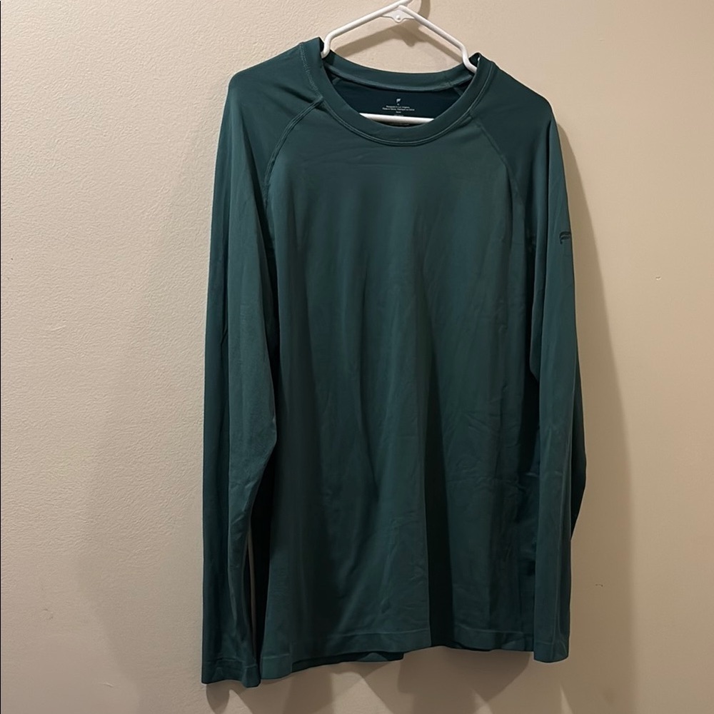 Fabletics Men's Green Long Sleeve Shirt - XL - great condition